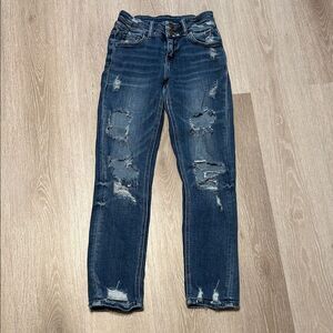Buckle Beidge by GLY Distressed Straight Ankle Jeans